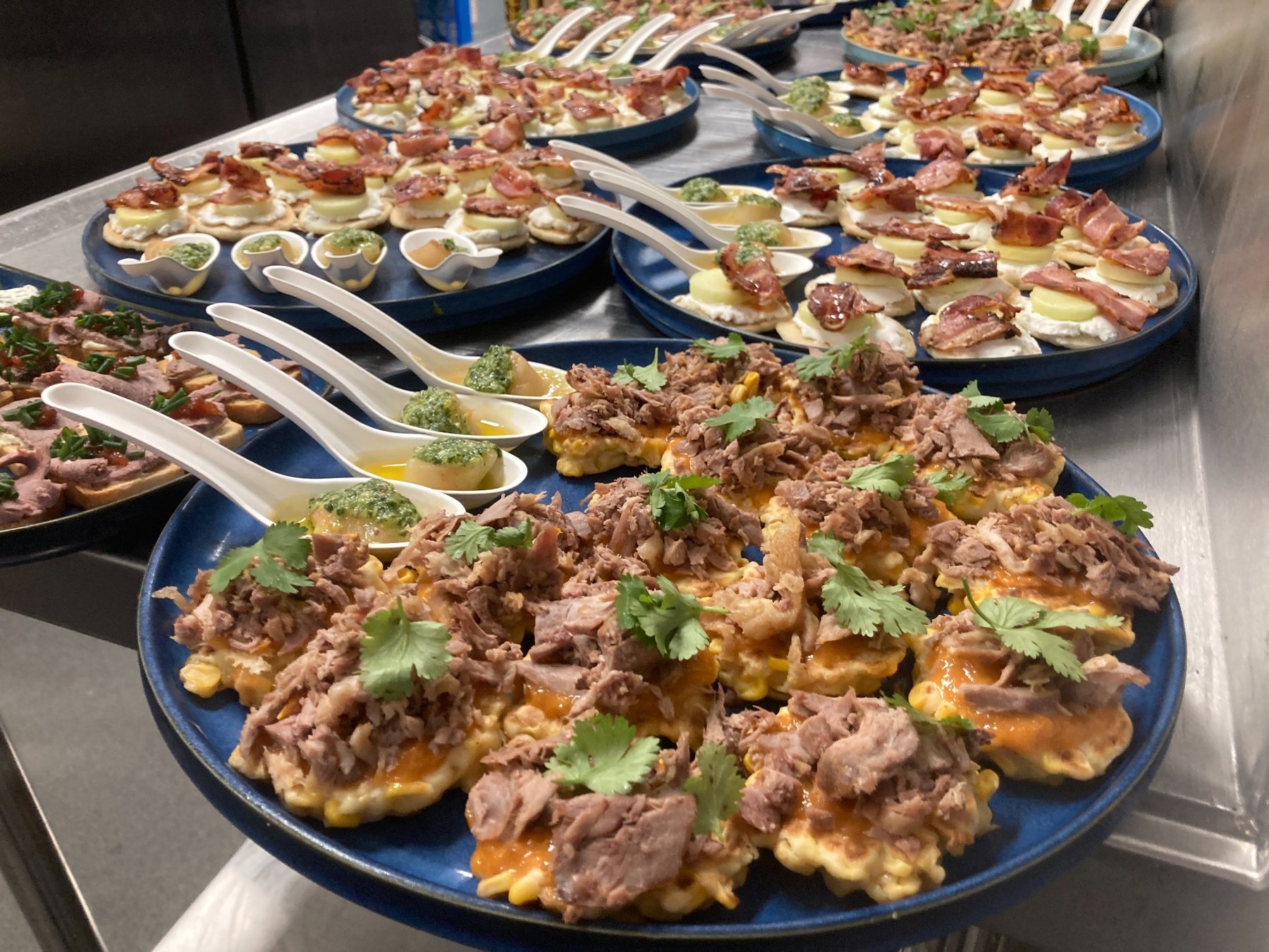 Large-scale canape and platter catering